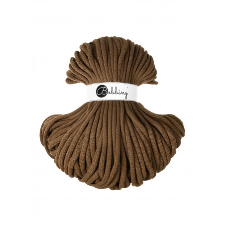 Nut Brown cotton cord 9mm jumbo 100m | BOBBINY