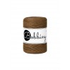 Nut Brown single twist macrame cotton cord 1.5mm 100m | BOBBINY