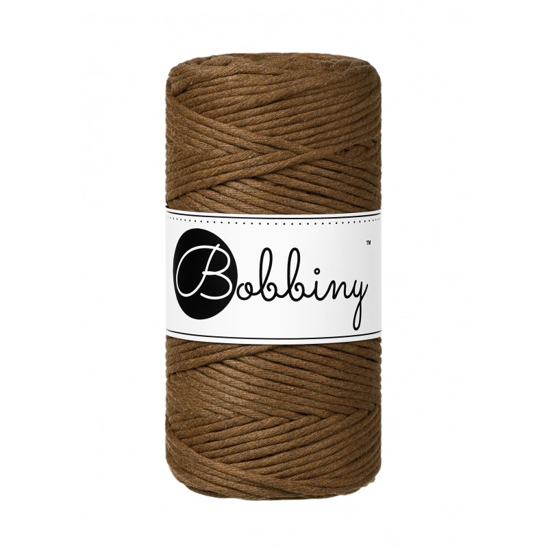Nut Brown Macrame Cord 3mm 100m | BOBBINY