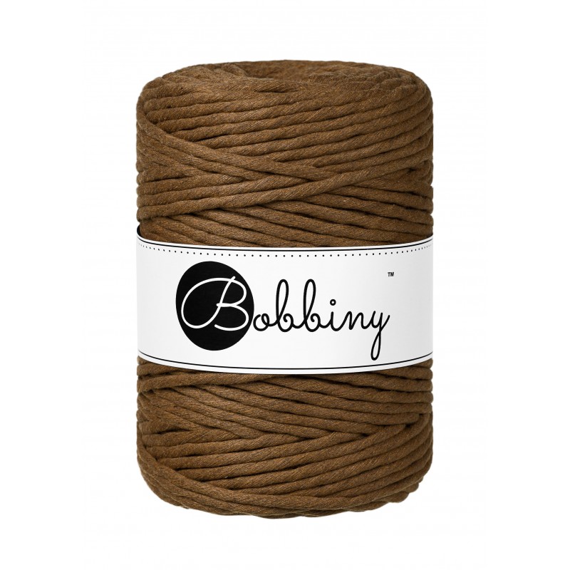 Nut Brown Macrame Cord 5mm 100m | BOBBINY