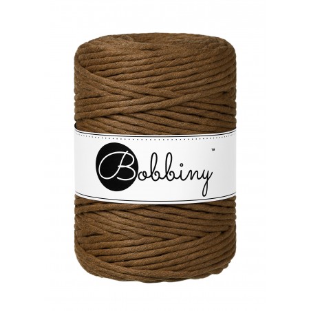 Nut Brown Macrame Cord 5mm 100m | BOBBINY