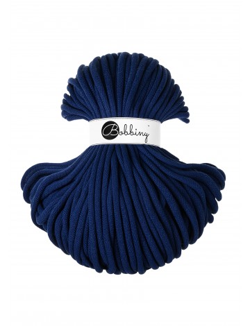 Ink Blue cotton cord 9mm jumbo 100m | BOBBINY