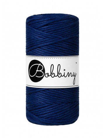 Ink Blue Macrame Cord 3mm 100m | BOBBINY