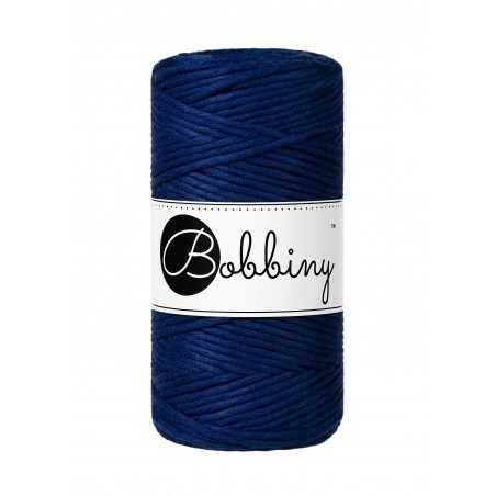 Ink Blue Macrame Cord 3mm 100m | BOBBINY