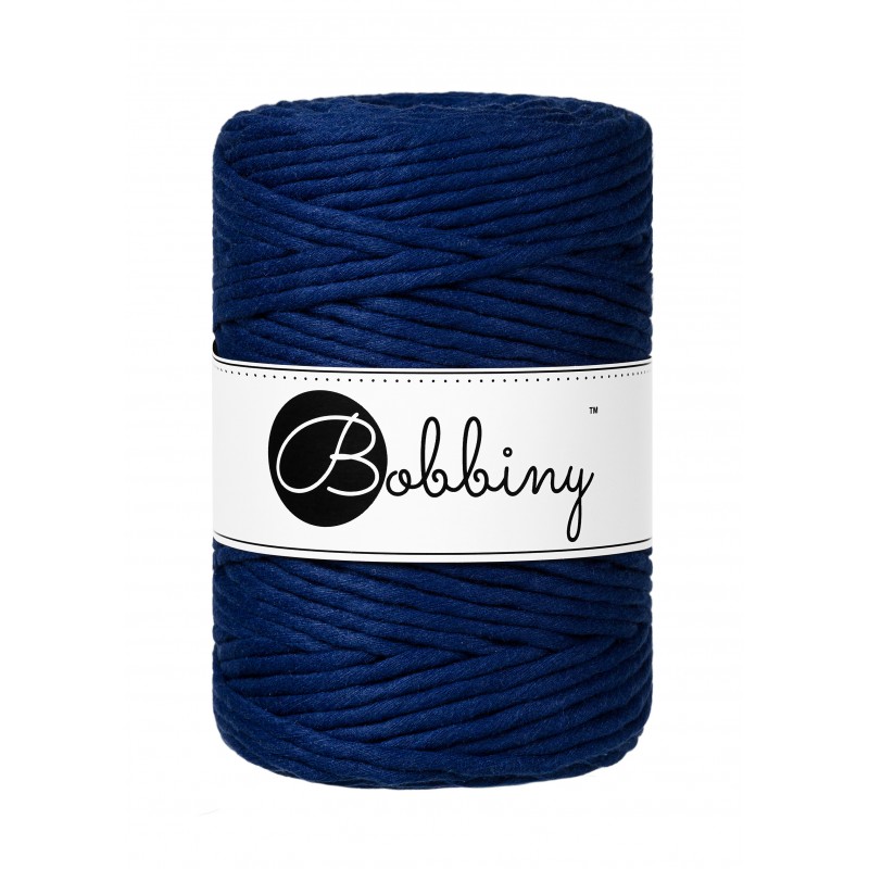 Ink Blue Macrame Cord 5mm 100m | BOBBINY