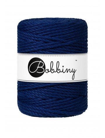 Ink Blue 3ply Macrame Rope 5mm 100m | BOBBINY