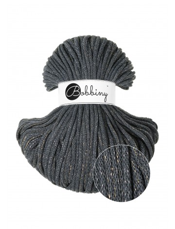 Shiny Charcoal 5mm 100m | BOBBINY Premium