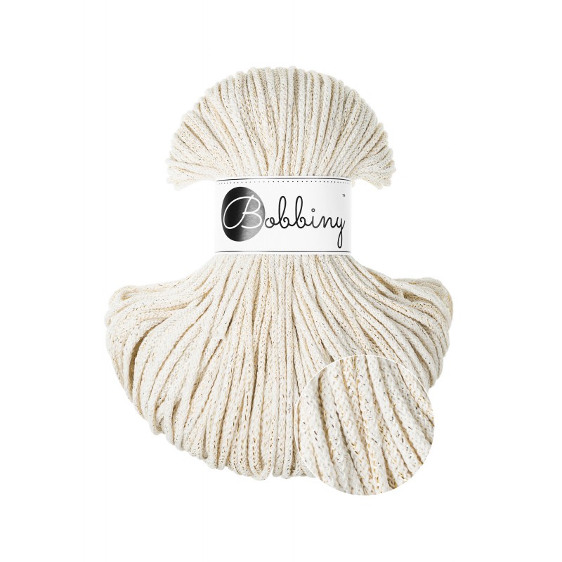 Shiny Natural cotton cord 3mm 100m | BOBBINY