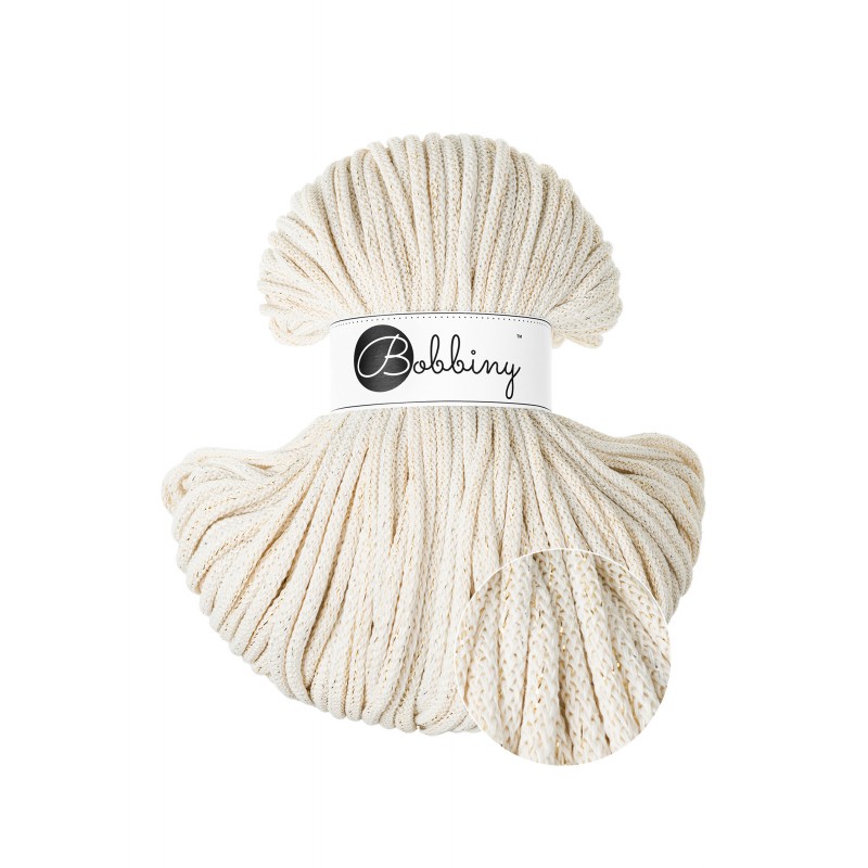 Shiny Natural Baumwollkordel 5mm 100m | BOBBINY