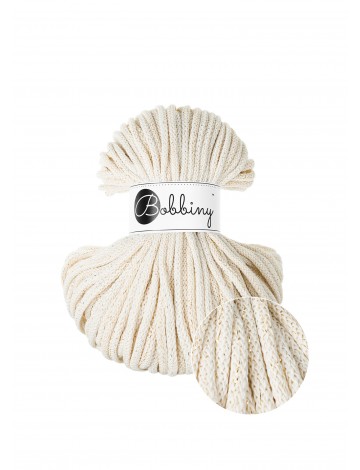 Shiny Natural Braided Cord 5mm 100m | BOBBINY