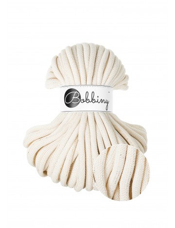 Shiny Natural Jumbo Braided Cord 9mm 30m - Premium Cord for Handicrafts