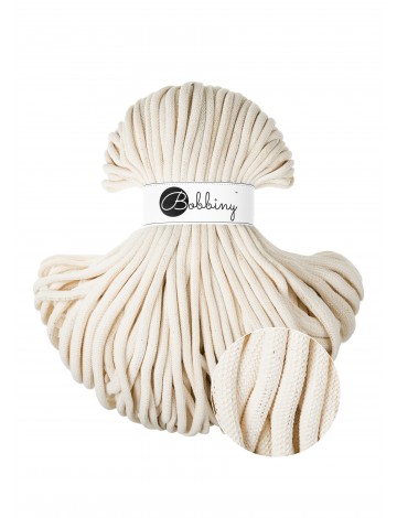 Shiny Natural cotton cord 9mm jumbo 100m | BOBBINY