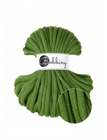 Shiny Moss Green Jumbo Braided Cord 9mm 30m - Premium Cord for Handicrafts