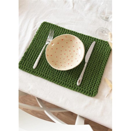 Knitted placemats| DIY| Bobinny | Knitting| Free Pattern