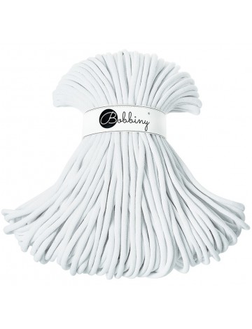 White macrame cotton cord 9mm 100m Bobbiny