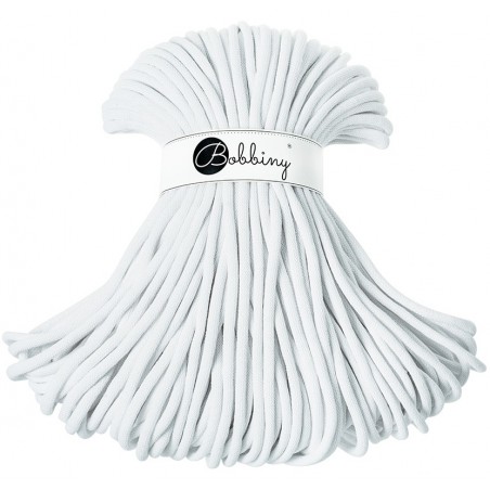 BIały sznurek bawełniany 9mm 100m Bobbiny